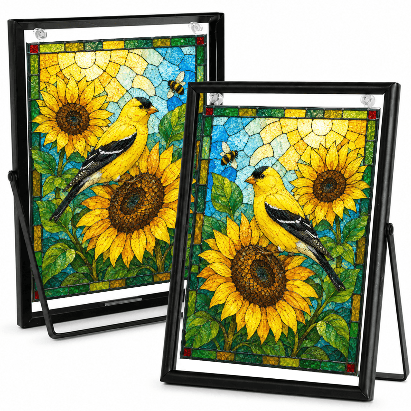 Acrylic Sunflower Puzzle – Golden Bloom Art Piece