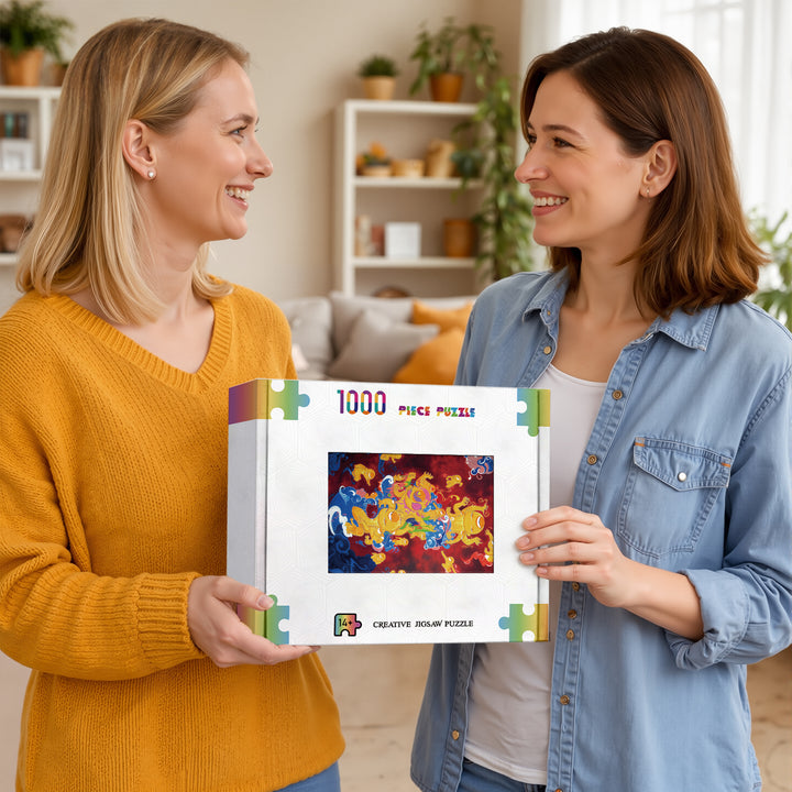 Puzzle pop art de 1000 pièces « Voyage Céleste » par Henry Zhang