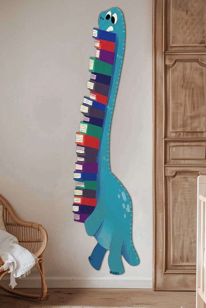 Personalized Wooden Book Dinosaur Growth Chart Ruler Clearance Sale