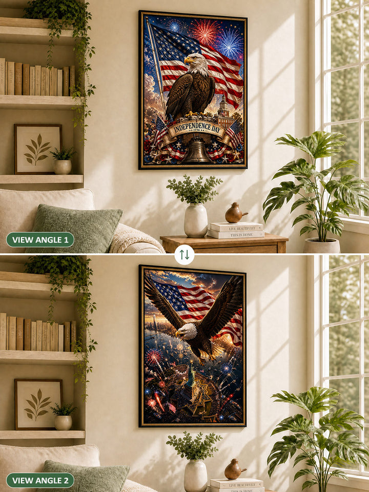 Happy Independence Day - Morphing Lenticular Puzzle