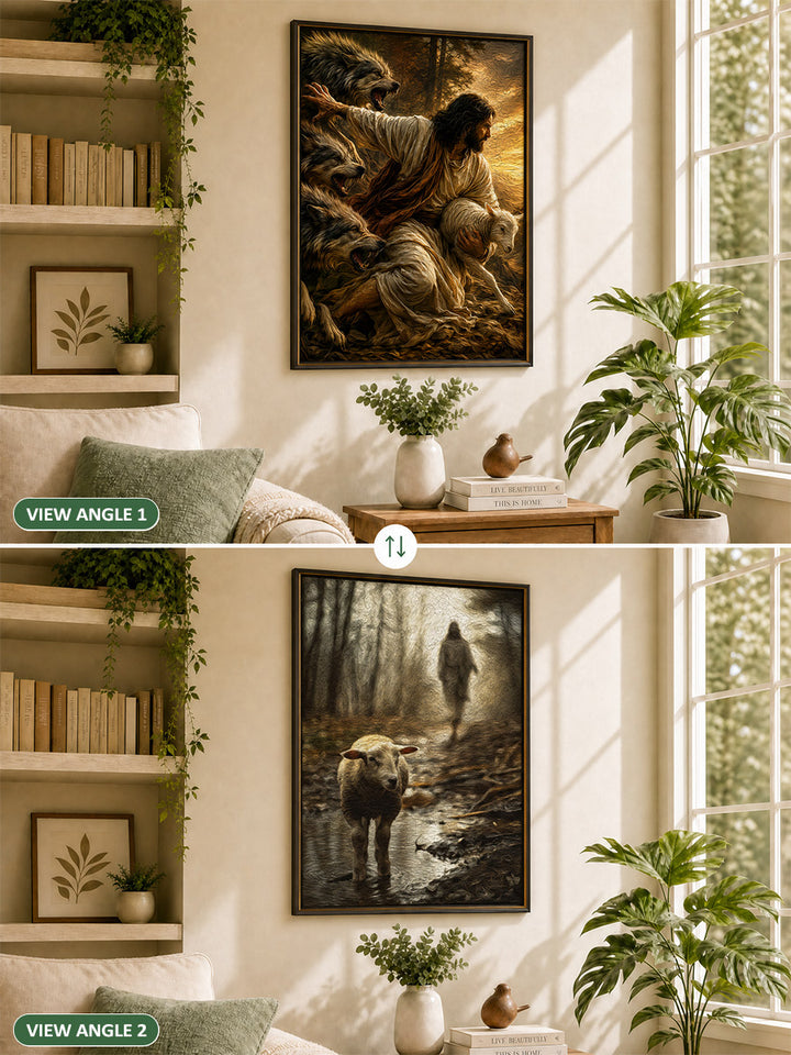 Jesus' sheep - Morphing Lenticular Puzzle