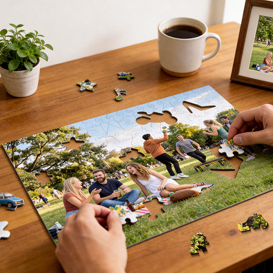 Personalisierte Foto Holzpuzzle - Freundschaftsthema