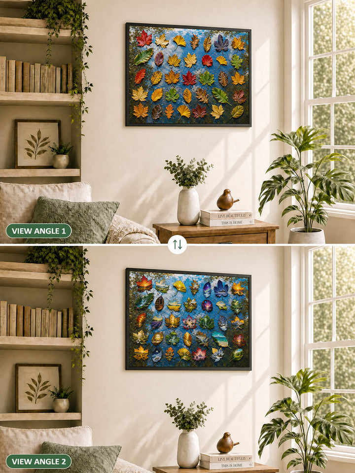 Wet Autumn Leaves - Morphing Lenticular Puzzle