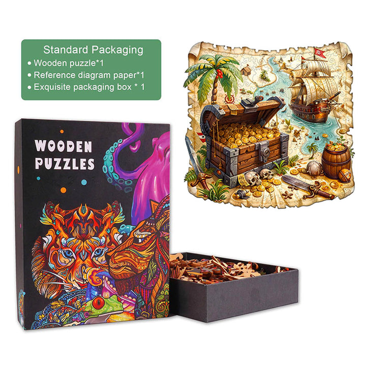 Rompecabezas de madera Viaje del tesoro