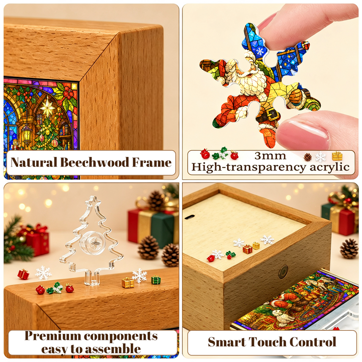 Acrylic Puzzle Night Light -Christmas Night Reading
