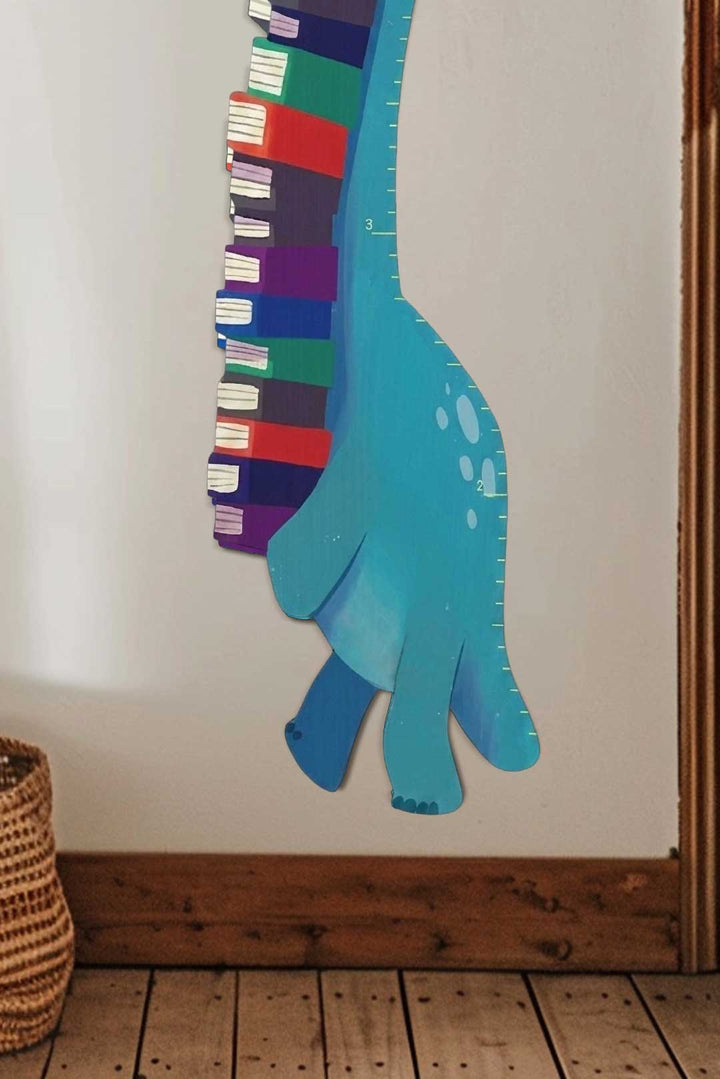 Personalized Wooden Book Dinosaur Growth Chart Ruler Clearance Sale