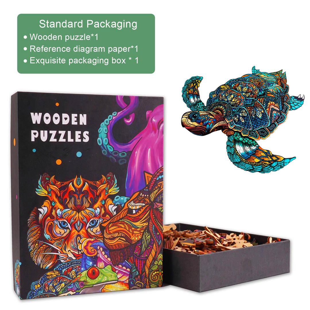 Resolute Turtle Wooden Jigsaw Puzzle - Woodbests