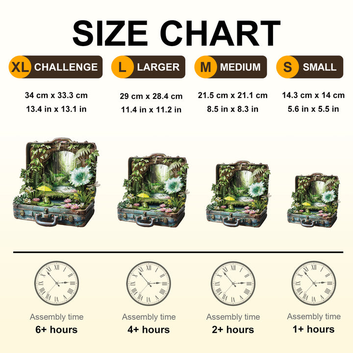 Rainforest Suitcase Wooden Jigsaw Puzzle