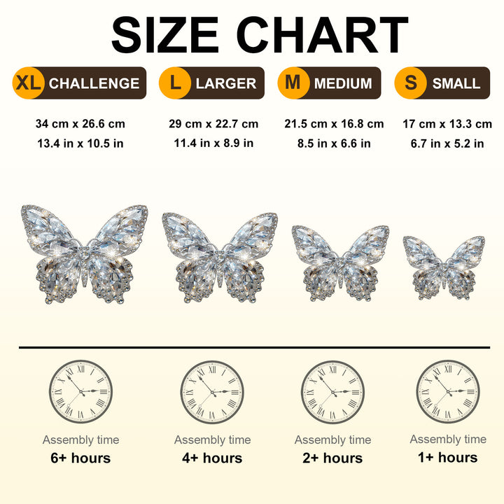 Diamond Butterfly Wooden Jigsaw Puzzle