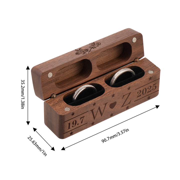 Custom Engraved Heirloom Ring Box