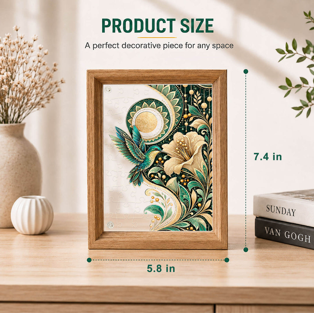 Double-Sided Acrylic Puzzle - Hummingbird Radiance