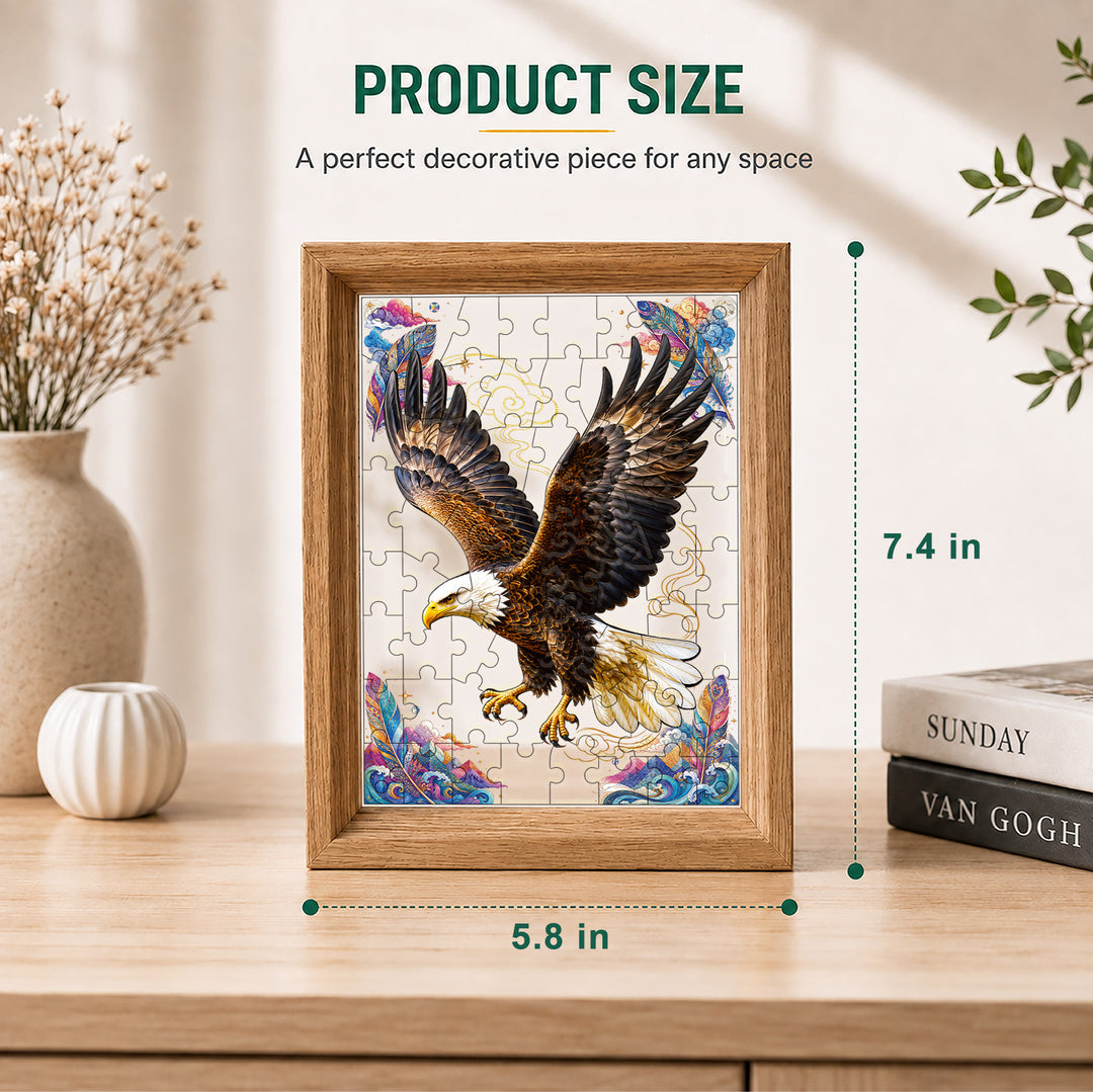 Double Sided Acrylic Jigsaw -Magnificent Eagle