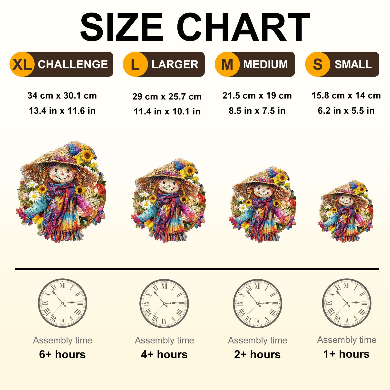 Straw Maiden Wooden Jigsaw Puzzle