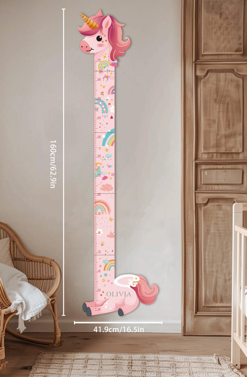 Personalized Wooden Unicorn Growth Chart Ruler