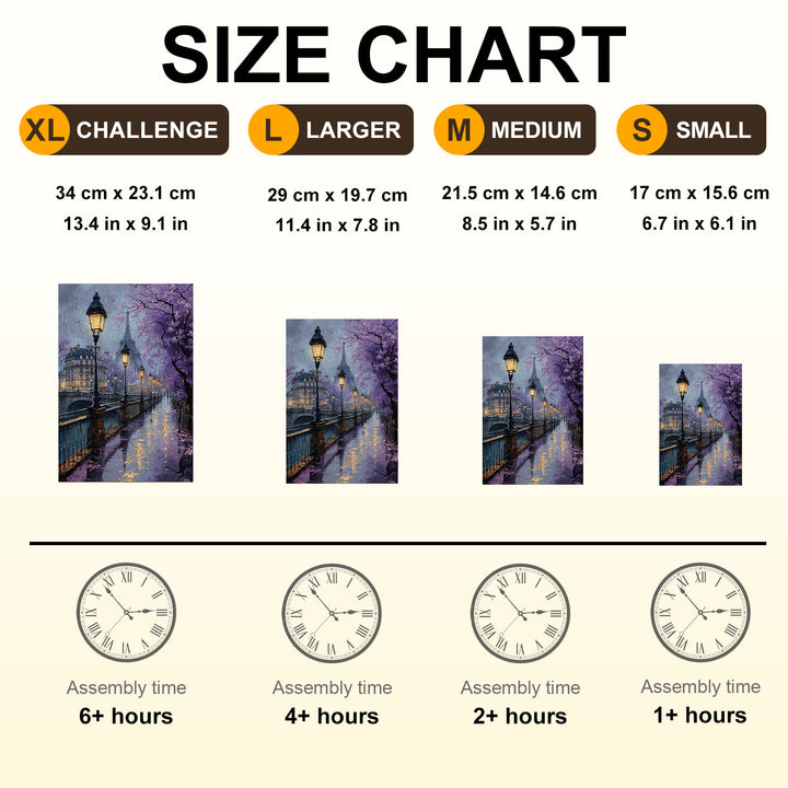 Paris In The Rain Wooden Jigsaw Puzzle