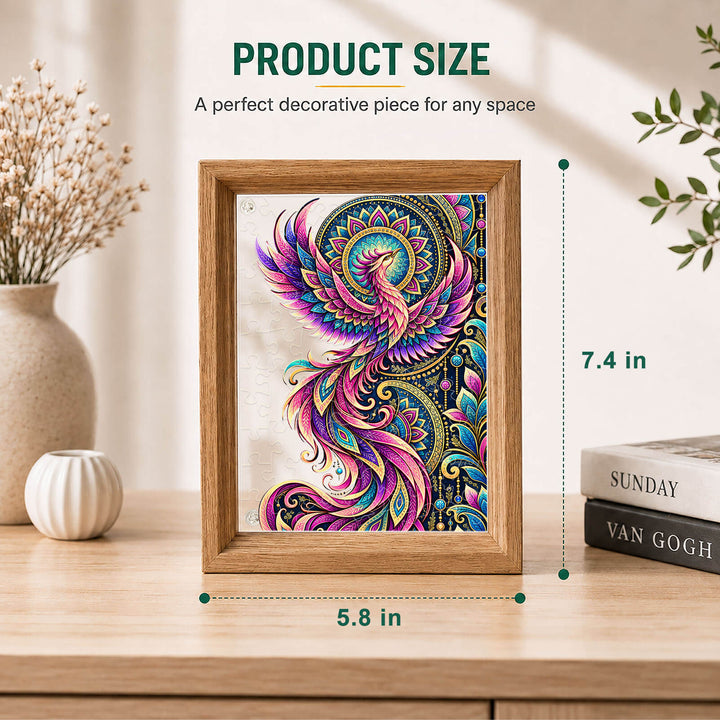Double-Sided Acrylic Puzzle - Phoenix Rebirth