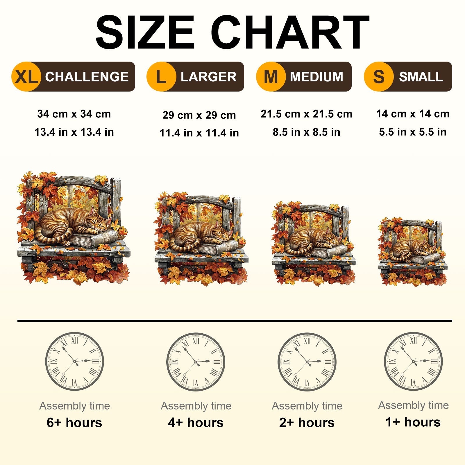 Resting Cat Wooden Jigsaw Puzzle