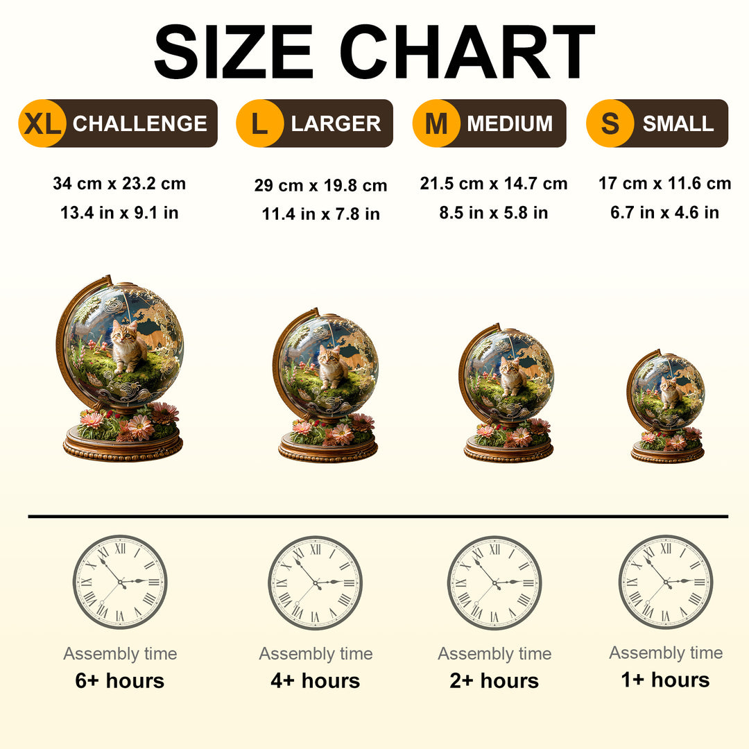 Cat’s Planet Wooden Jigsaw Puzzle