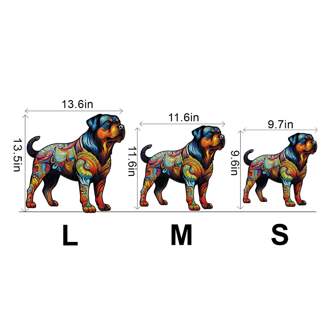 Rottweiler 1 Wooden Jigsaw Puzzle