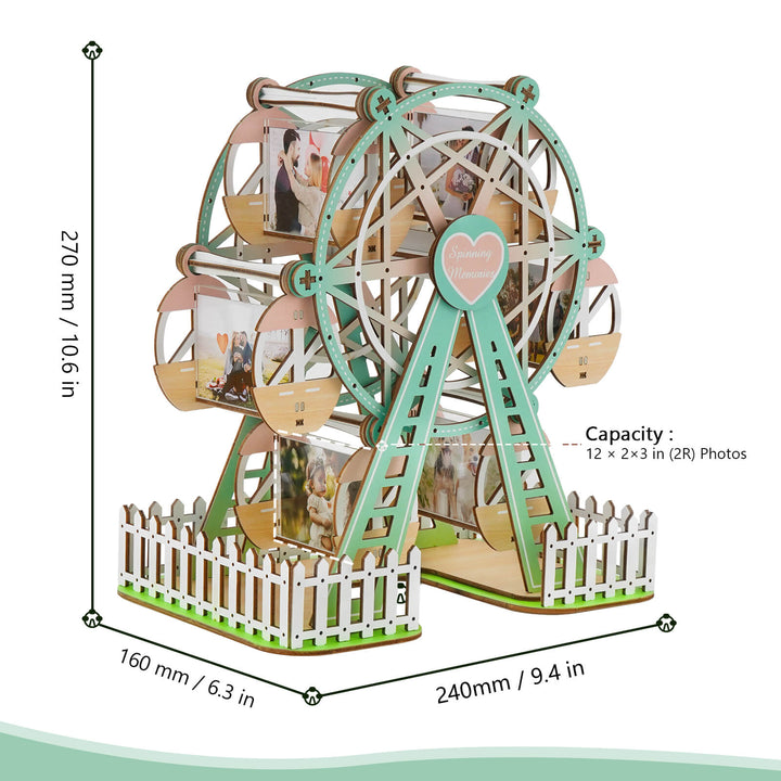 Fresh Mint – DIY 3D Wooden Photo Frame Ferris Wheel