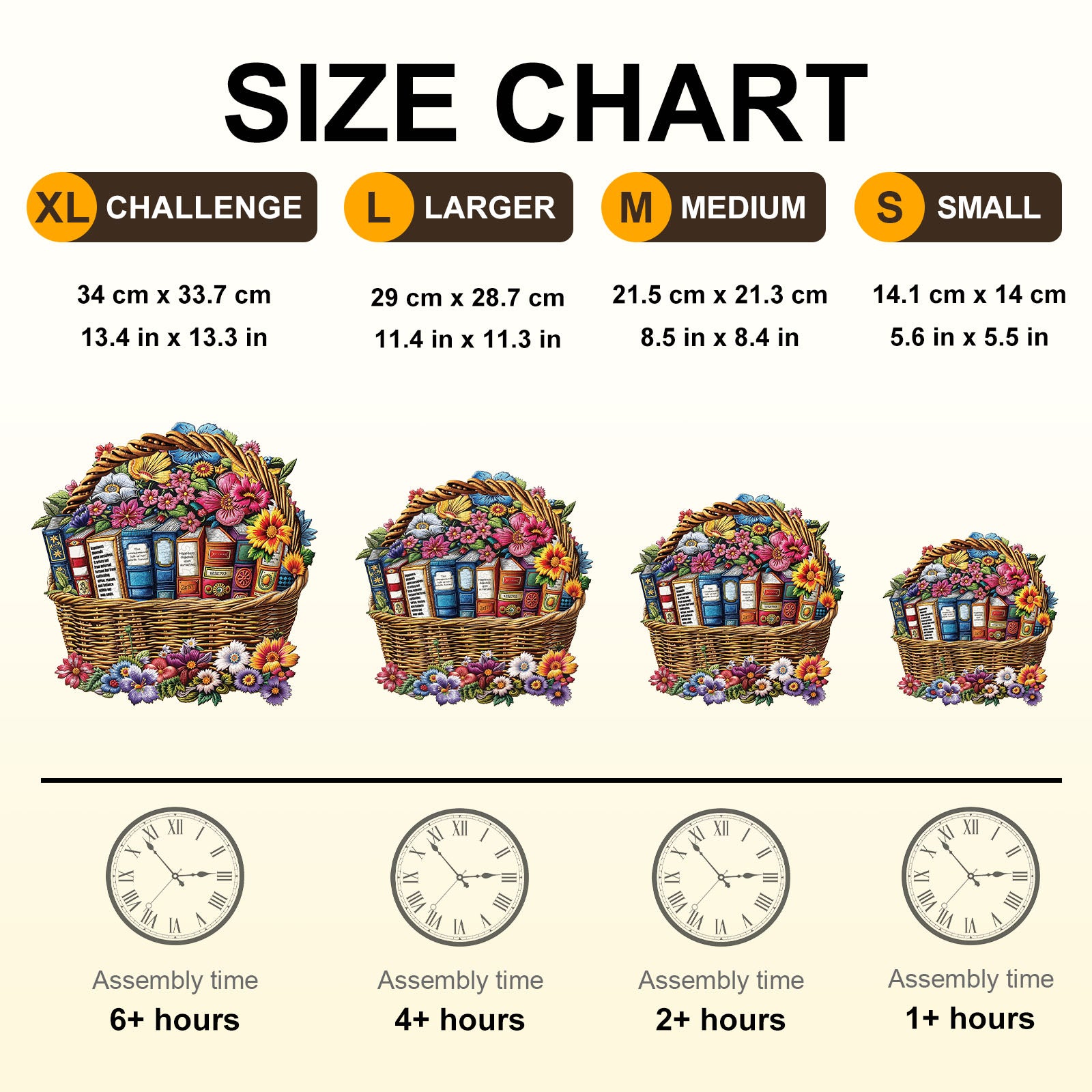 Basket of Knowledge Wooden Jigsaw Puzzle