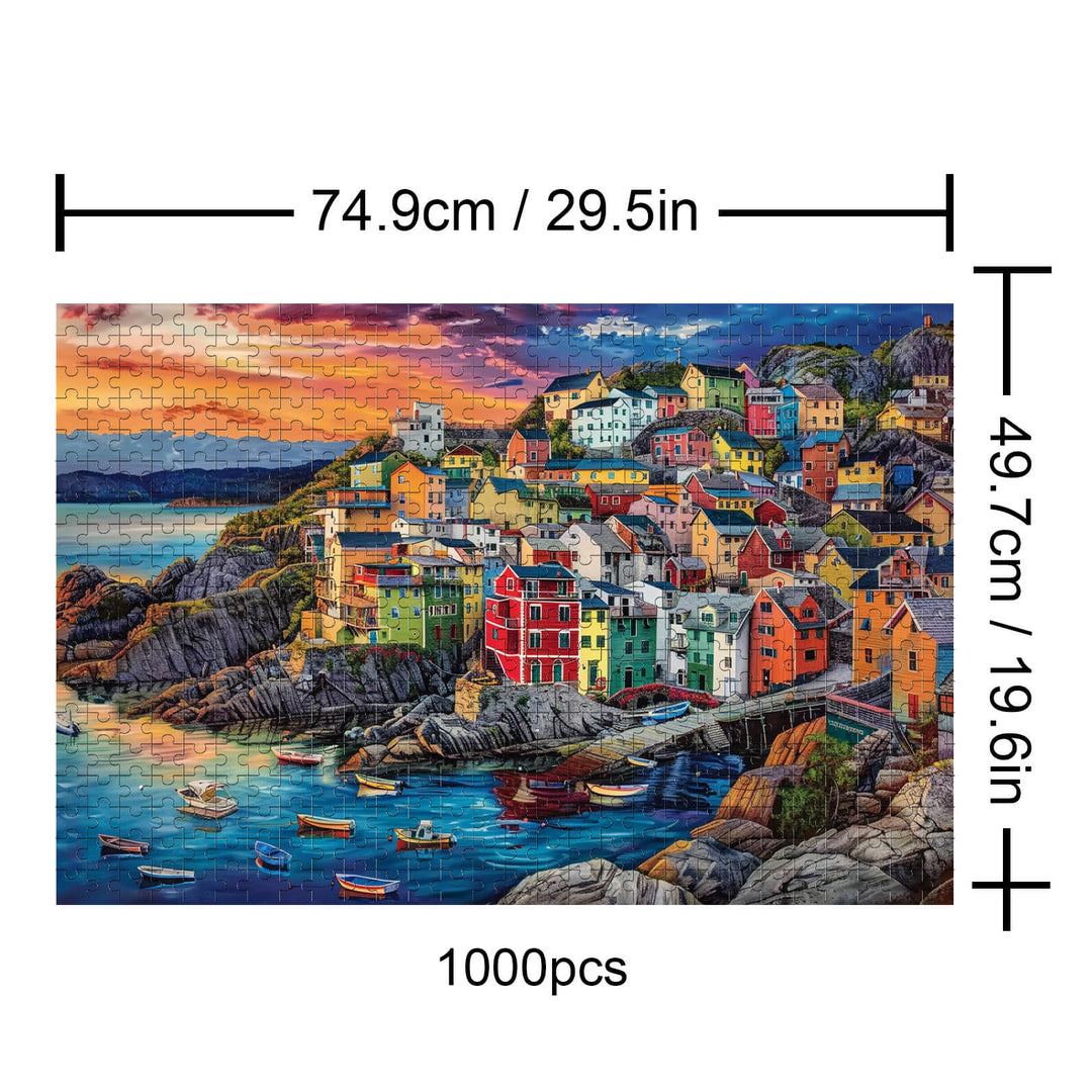 Puzzle 500/1000 pièces Harbour Towns 