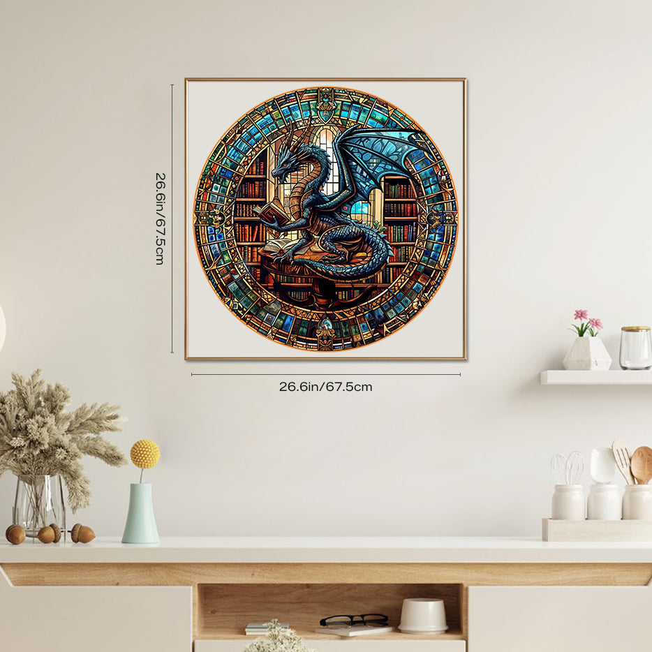 The Dragon's Library 1000 Piece Puzzle