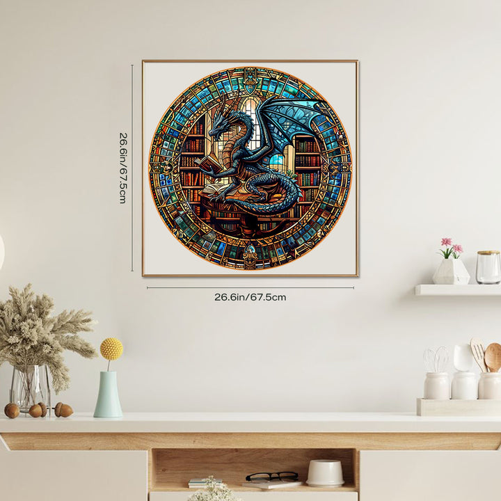 The Dragon's Library 1000 Piece Puzzle