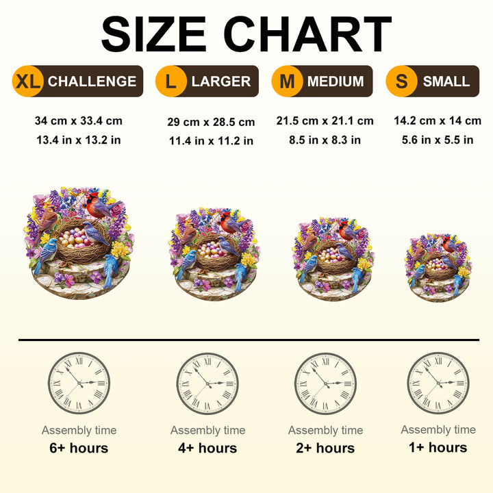 Eggflower Garden Wooden Jigsaw Puzzle