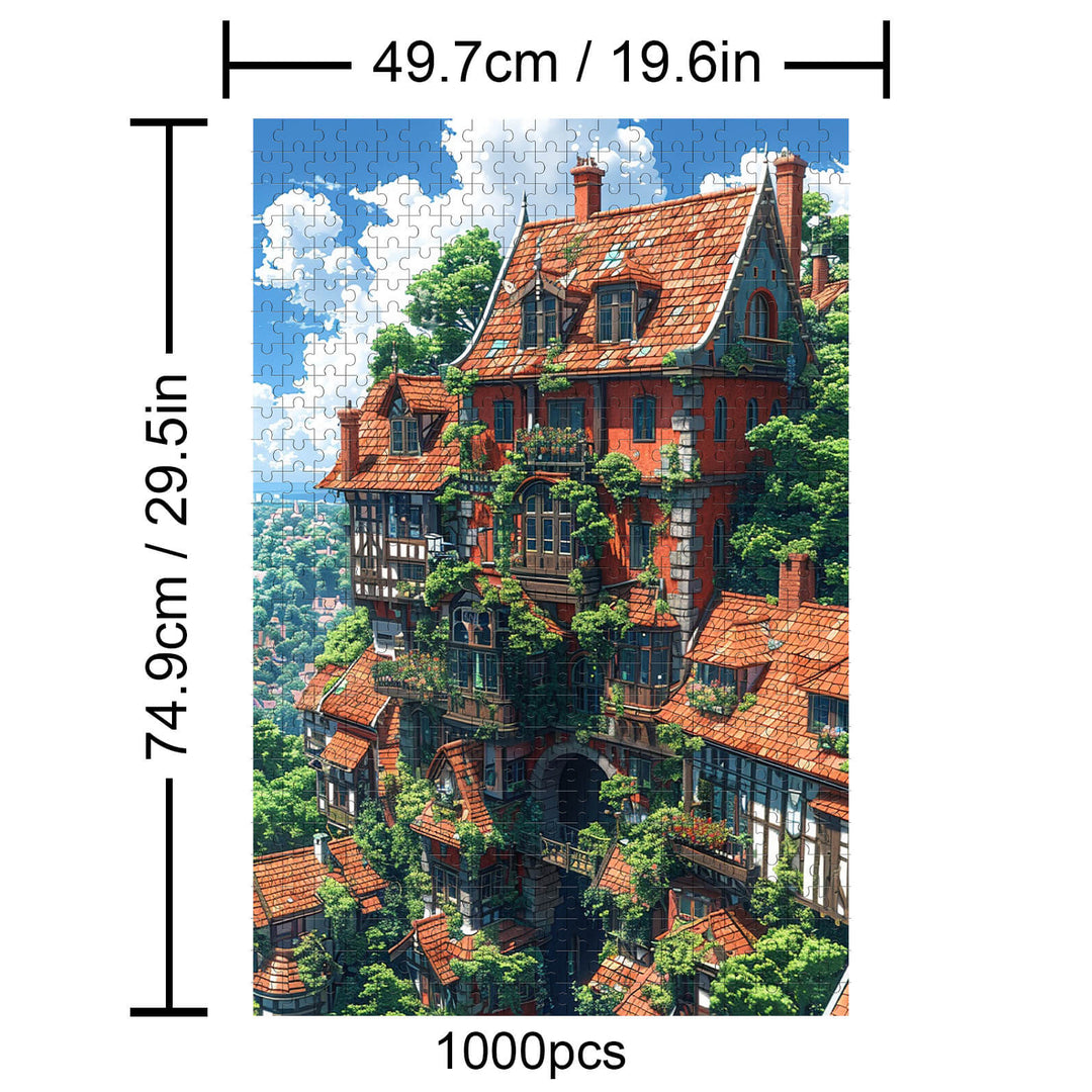 Riesiges Inselpuzzle mit 500/1000 Teilen