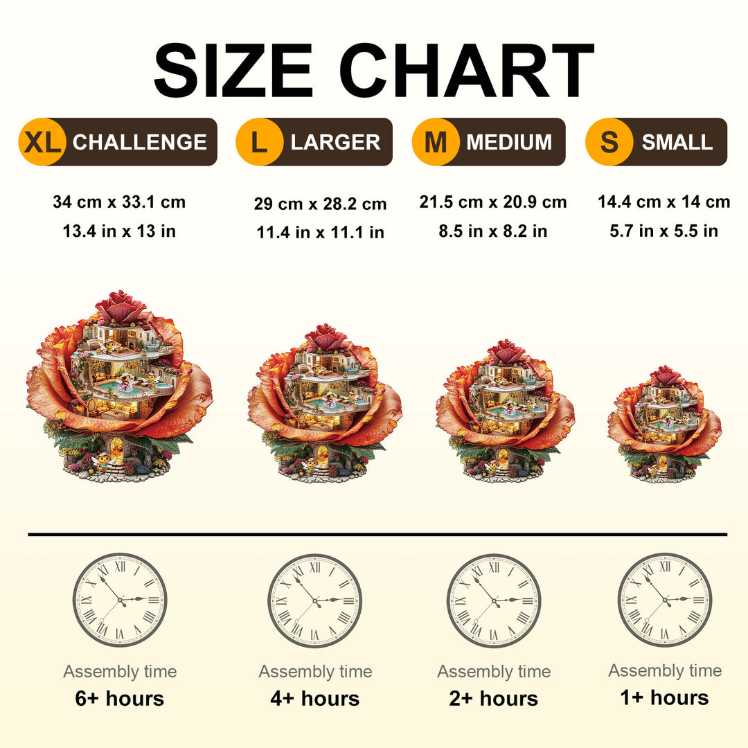 Rose Hostel Wooden Jigsaw Puzzle