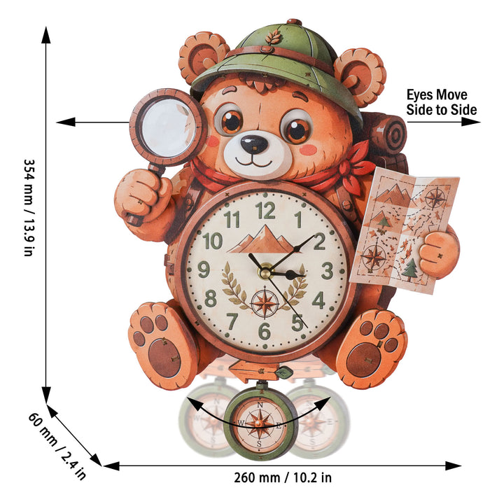 Meeresschildkröte – Stündlicher Glockenschlag DIY Holz-Uhr, 3D Puzzle-Bastelset