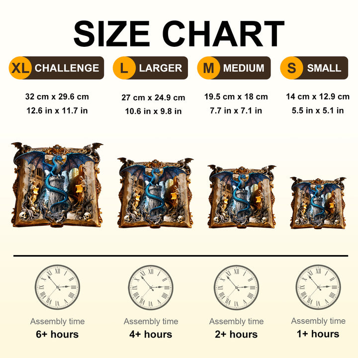 Tower Dragon Story Wooden Jigsaw Puzzle