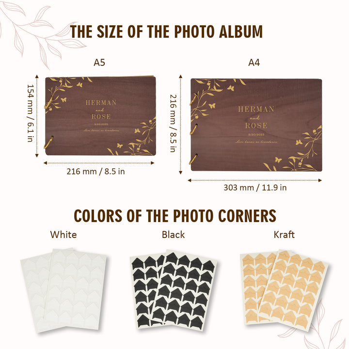 Wooden Wedding Guest Book - Photo Album - Wedding Decor