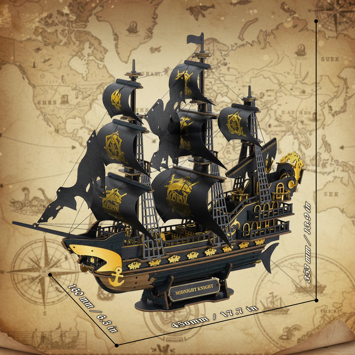 3D Wooden Mechanical Kit - Midnight Knight