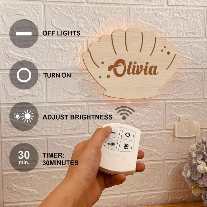 Personalized Wooden Baby's Room Wall Light Set-Halloween Theme