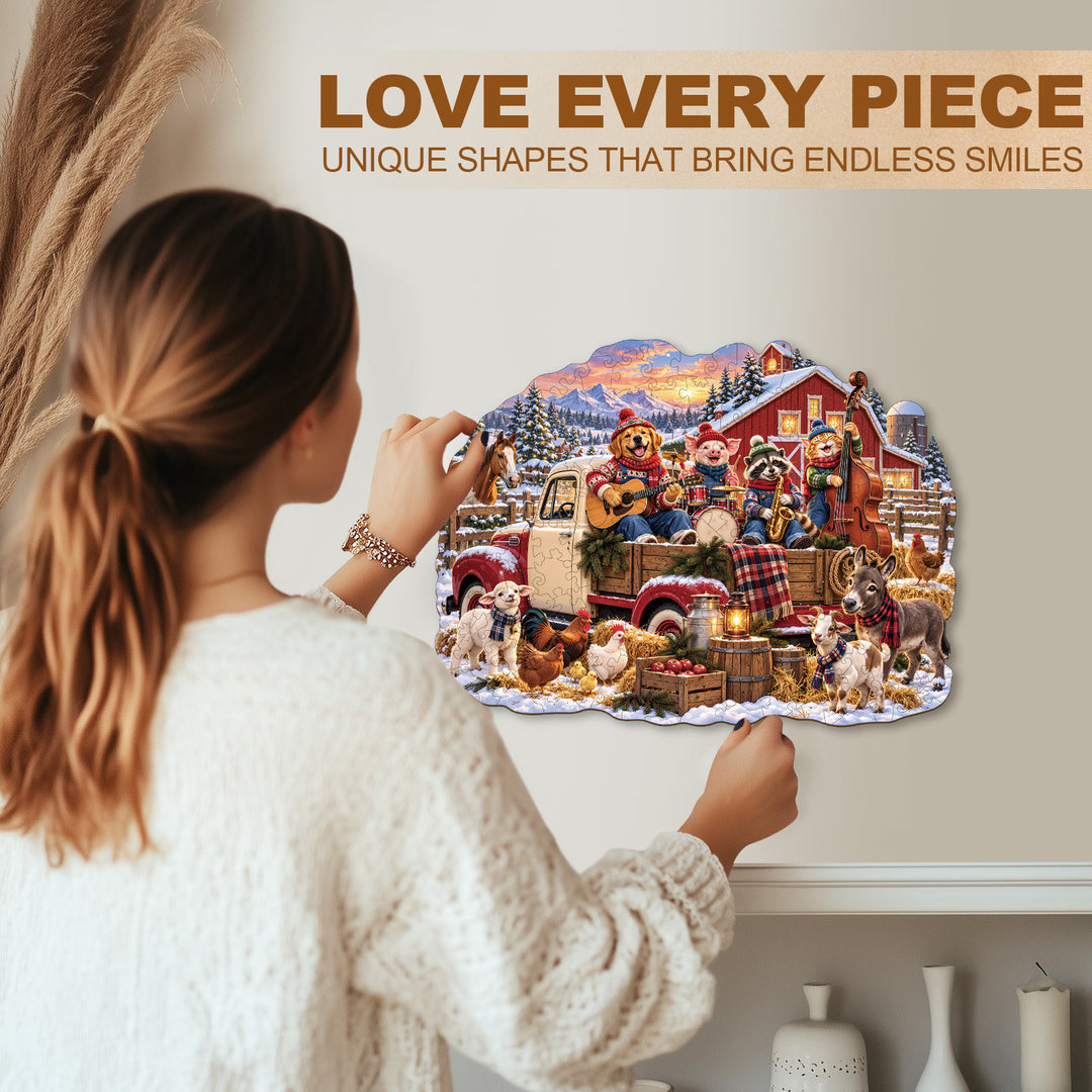 Winter Melody Wooden Jigsaw Puzzle