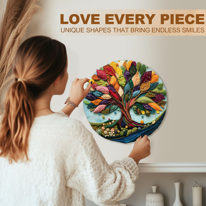 Fibrous life tree Wooden Jigsaw Puzzle