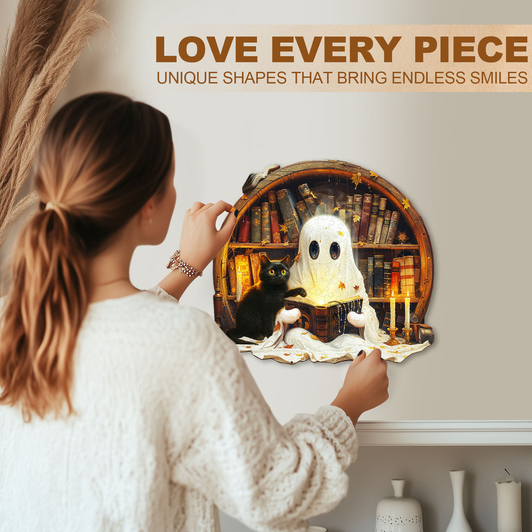 Black Cat Tales Wooden Jigsaw Puzzl