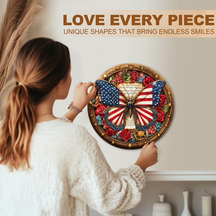 Freedom Wings Wooden Jigsaw Puzzle