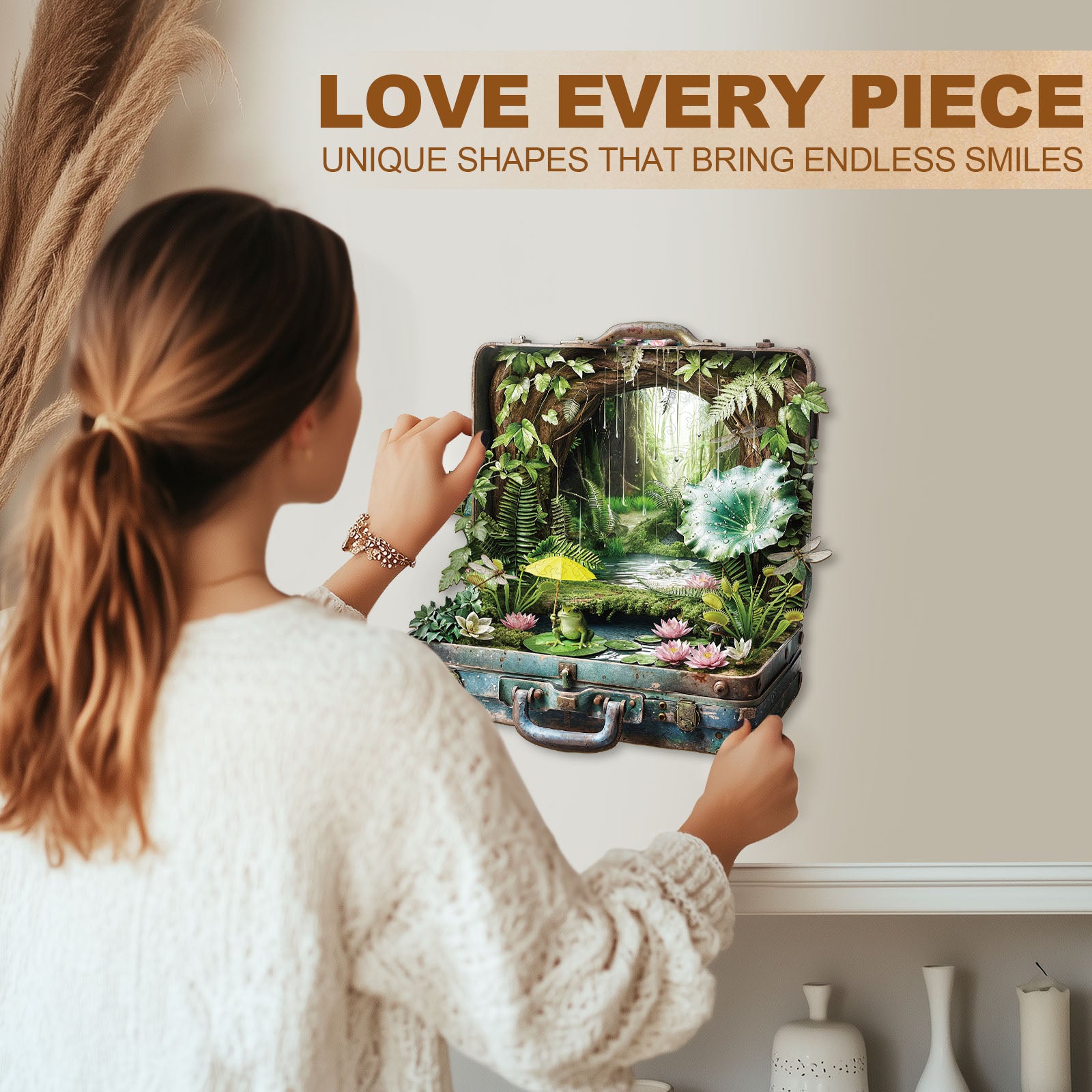 Puzzle en bois Valise de la forêt tropicale