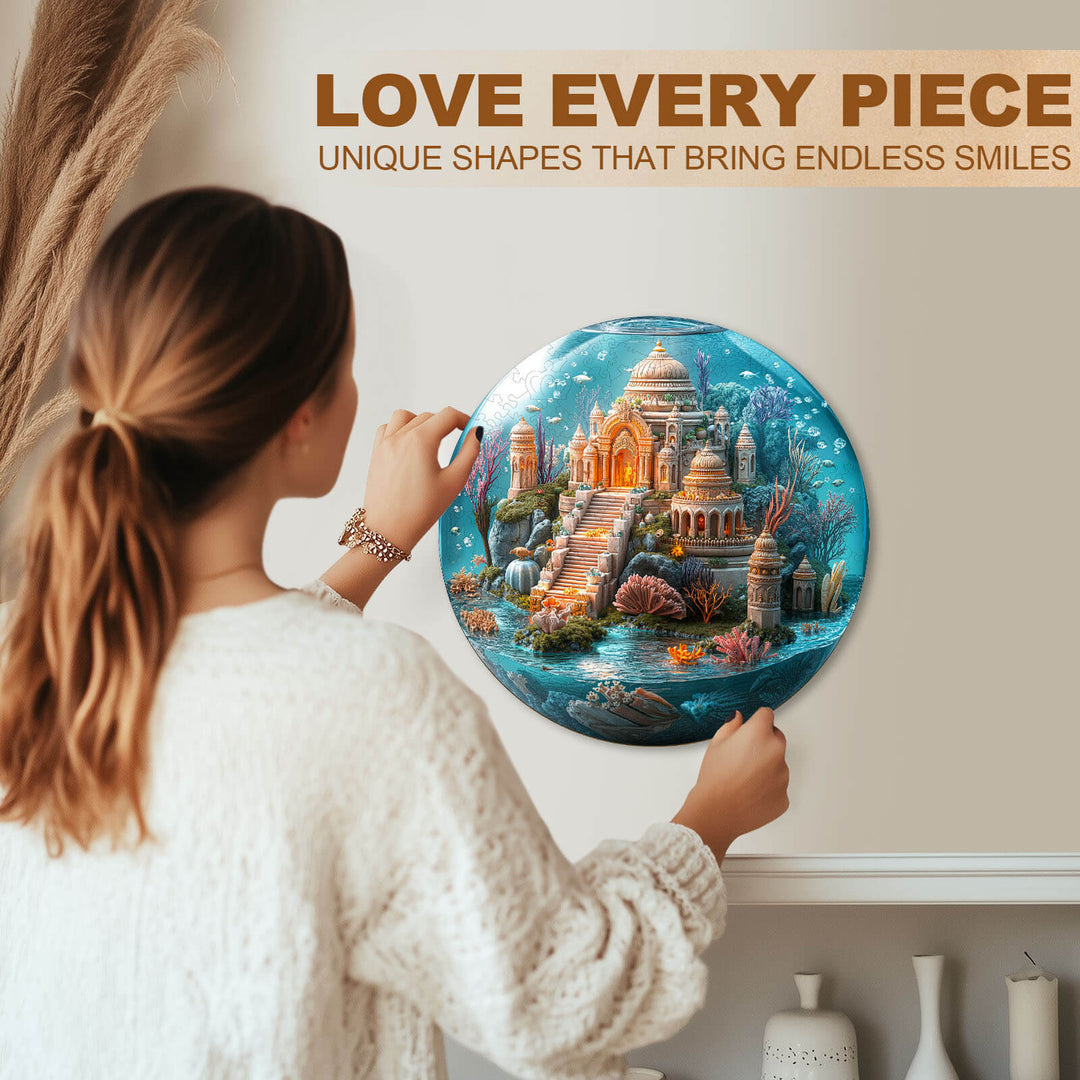 Puzzle en bois Mandala sous-marin Temple