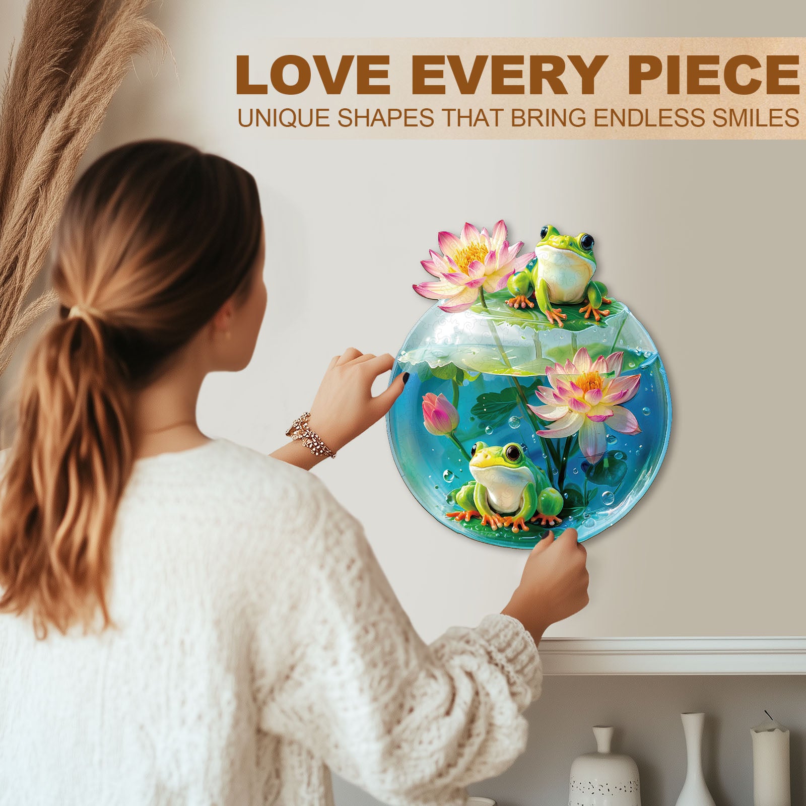 Puzzle en Bois Grenouille Havre de Bulles