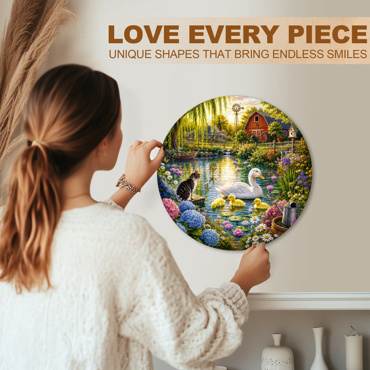 Willow Pond Dreams Wooden Jigsaw Puzzle