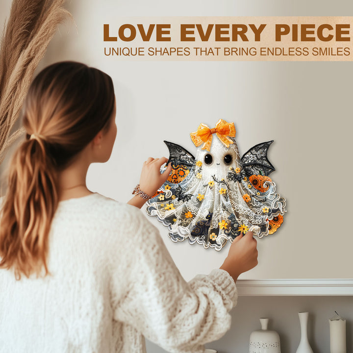 Little Miss Ghost Wooden Jigsaw Puzzle