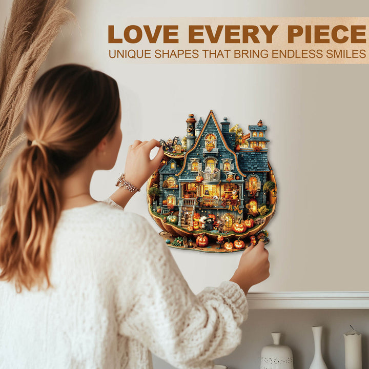Bear's House - Halloween Wooden Jigsaw Puzzle