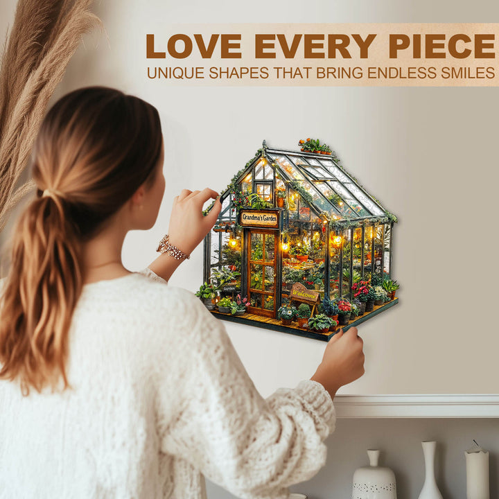 Puzzle en bois Jardin de grand-mère