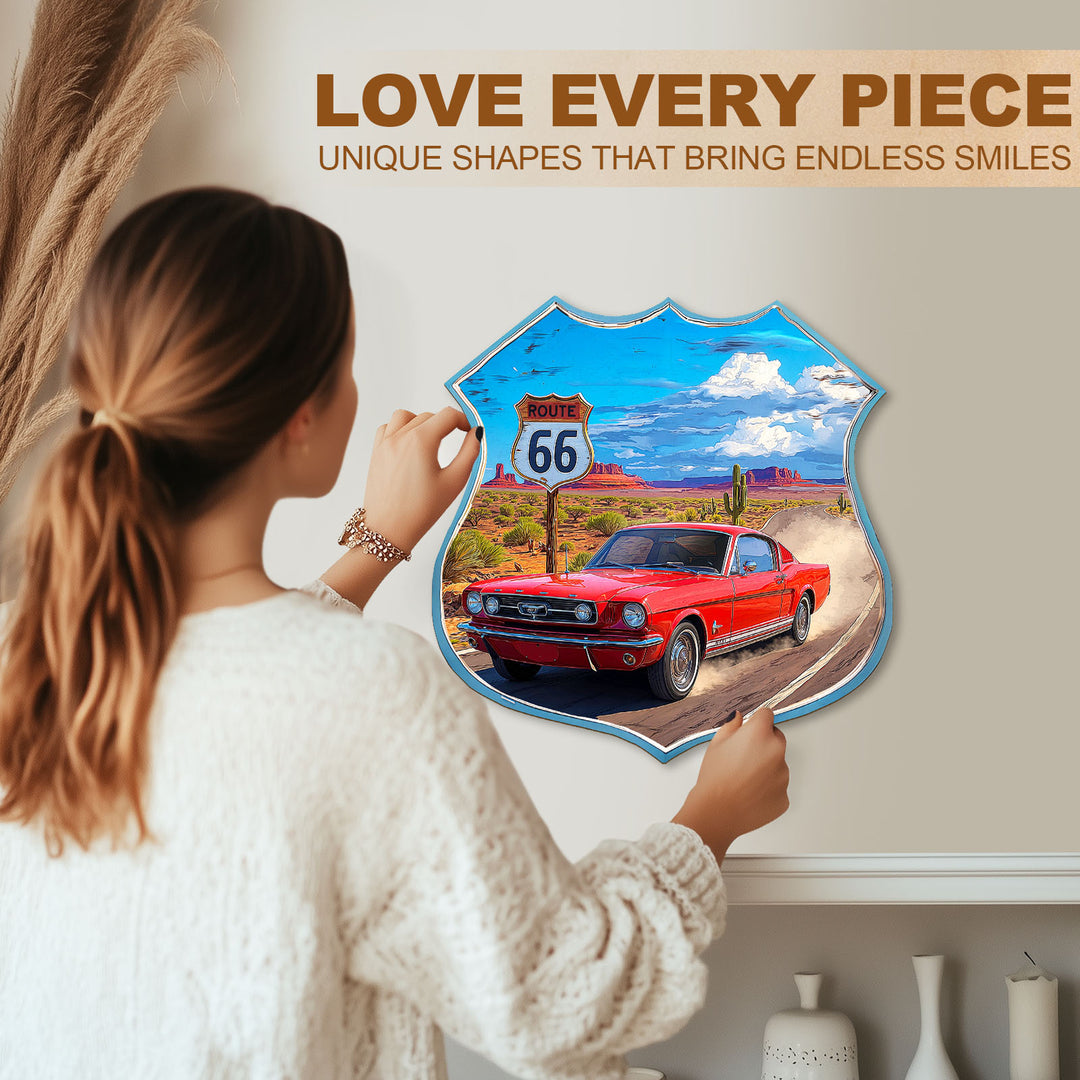 Route 66 Wooden Jigsaw Puzzle
