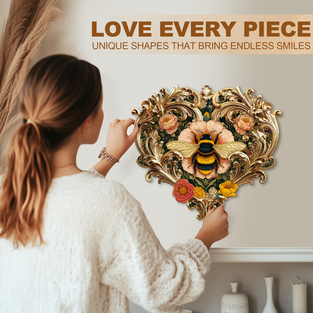 William Morris Bee Wooden Jigsaw Puzzle