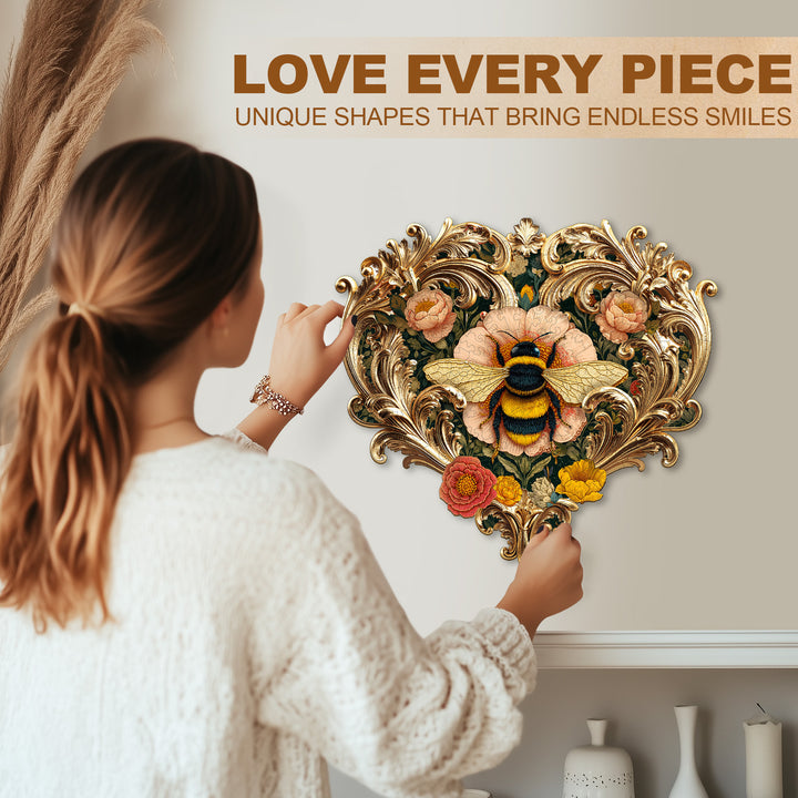 William Morris Bee Wooden Jigsaw Puzzle